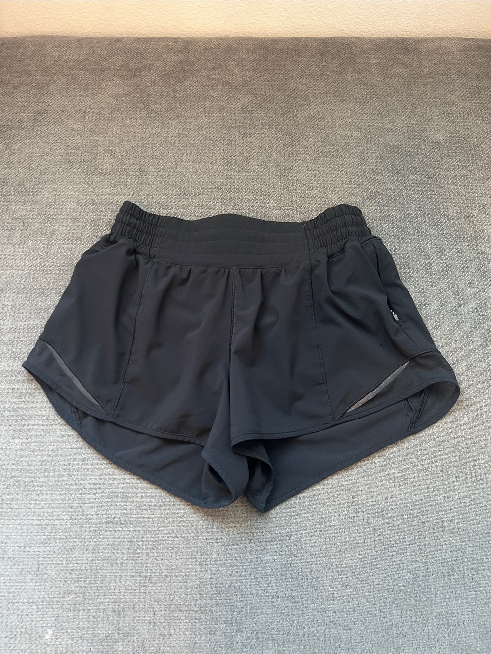 Women's Black Athletic Running Shorts - Lightweight Performance